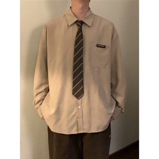 Áo sơ mi nam dài tay thời trang hàn quốc retro from rộng  áo đũi nam cộc tay phối túi ngực thời trang áo sơ mi cao cấp nam bông simple  áo unisex