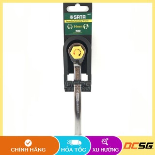 Cờ lê vòng miệng tự động đảo chiều 14mm Sata 46607