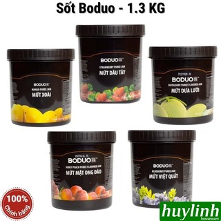 Mứt sốt boduo - 1.3kg (xoài - dâu tây - dưa lưới - mật ong đào - việt quất)