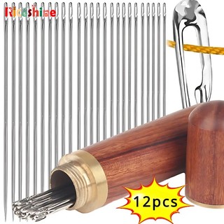 Bộ kim may vá nhanh chóng bằng thép không gỉ nhiều kích cỡ tiện dụng