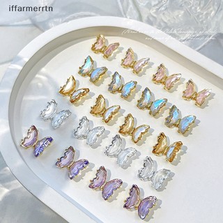 Set 5 phụ kiện trang trí móng tay hình bướm 3d nhiều màu sắc