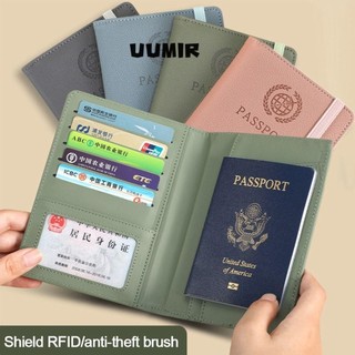 Uumir ví da pu siêu mỏng đựng hộ chiếu tài liệu / hộ chiếu đa năng