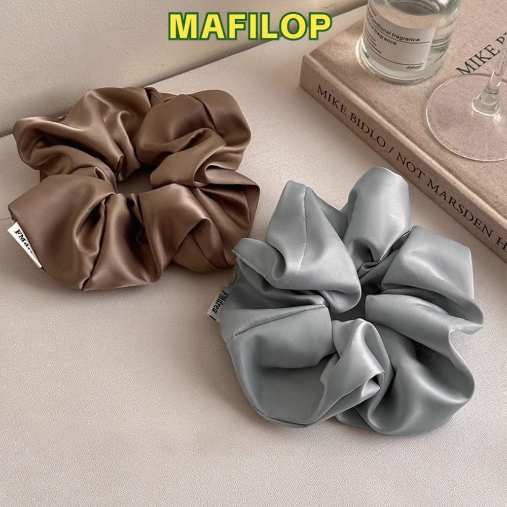 Dây buộc tóc co giãn MAFILOP Satin, Dây buộc tóc cỡ lớn sang trọng 16cm, Dây buộc tóc cỡ lớn ngọt ng