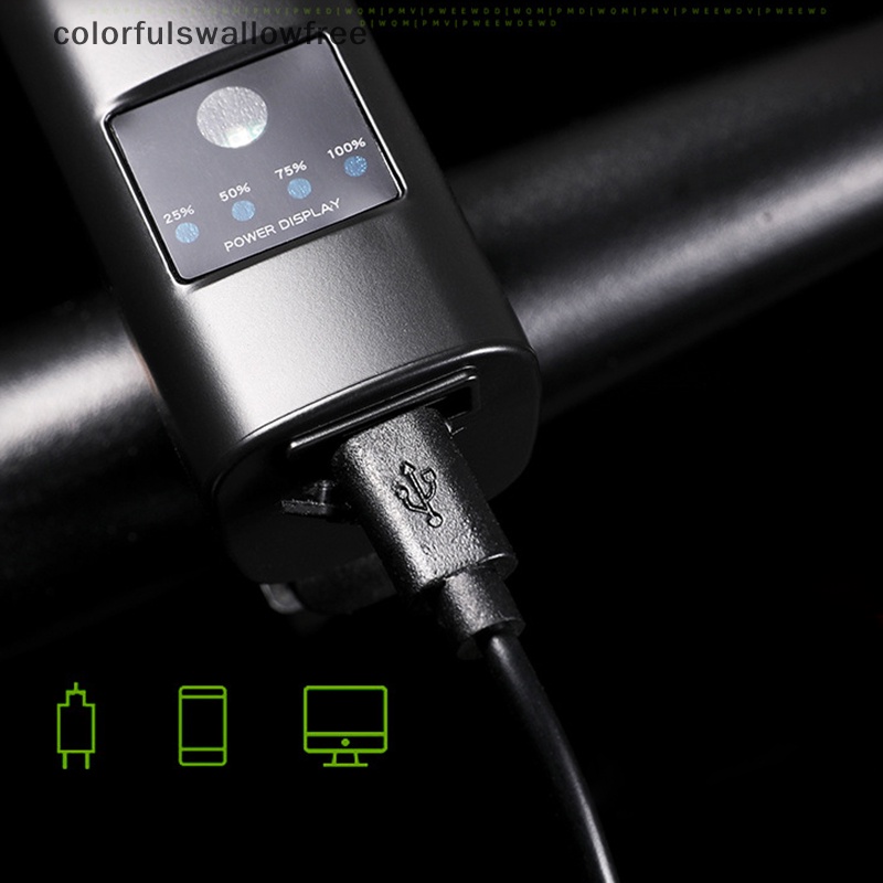 Đèn Pha led Siêu Sáng Chống Thấm Nước ipx5 Gắn Xe Đạp Tiện Dụng