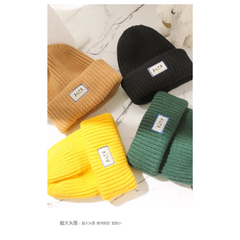 Mũ Len Dệt Kim Che Tai Giữ Ấm Thời Trang Thu Đông Dành Cho Nữ