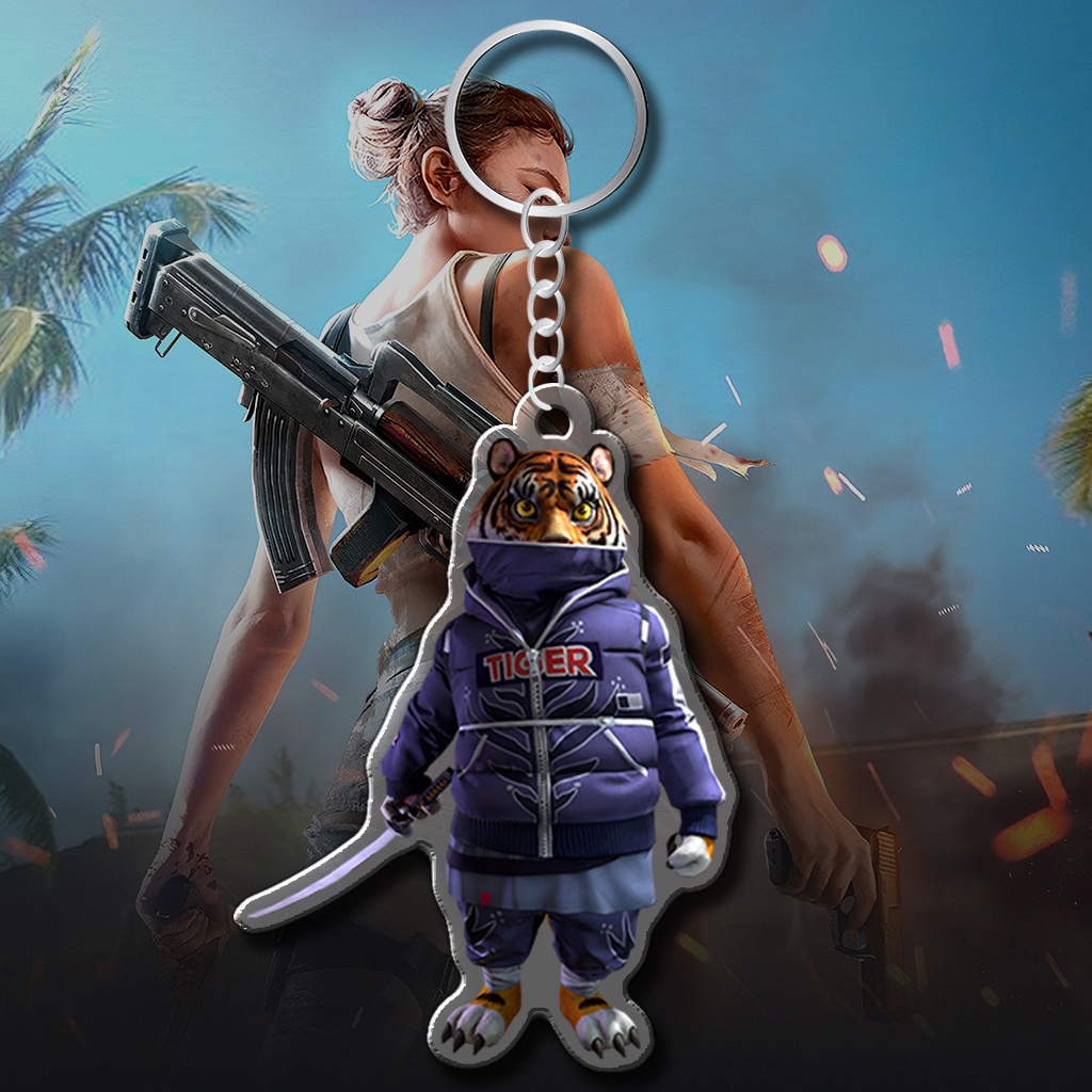 Móc Khoá Free Fire Avron Thám Tử Panda Rockie Game FPS Sinh Tồn Chibi Cute Trang Trí Túi Sách, Balo, Cặp Sách