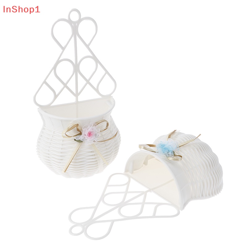 Giỏ Hoa Treo Tường Bằng Mây Nhân Tạo Dùng Để Trang Trí Vườn diy