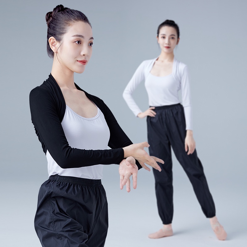 Áo Lửng Múa Ba Lê Màu Trắng Đen Dành Cho Nữ