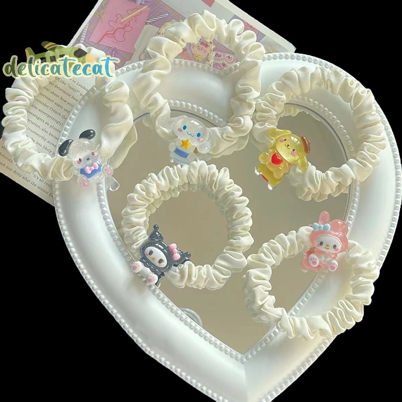 Dây Cột Tóc Scrunchies Hình Hoạt Hình Dễ Thương Cho Nữ