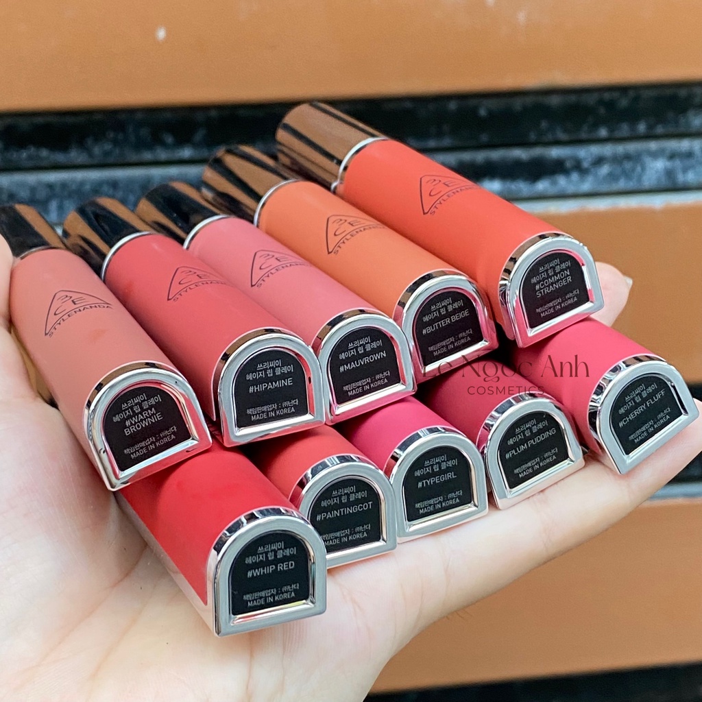 Son kem lì 3CE Hazy Lip Clay