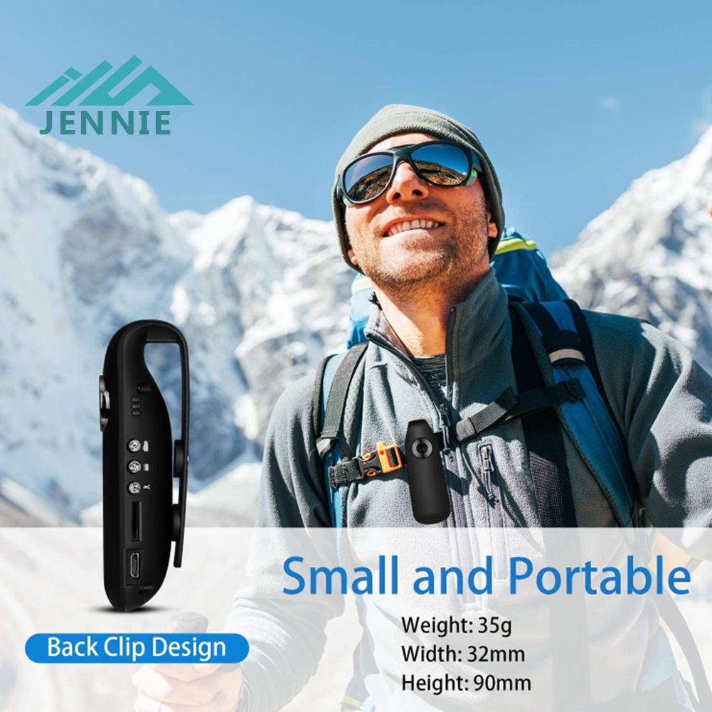 Camera Ghi Hình Di Động mini Kích Hoạt Chuyển Động Cơ Thể Cảnh Sát jennie1.vn