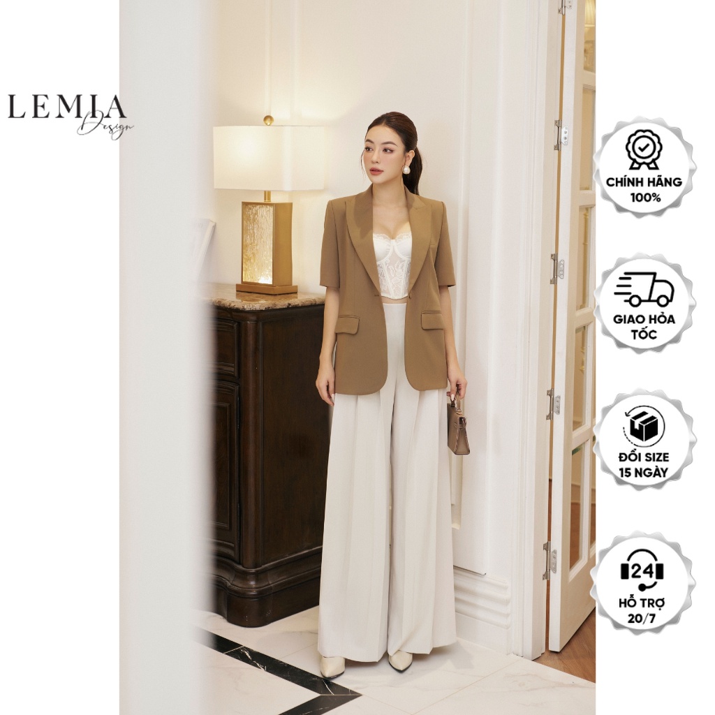 Quần Ống Suông Dập Ly Thanh Lịch Thời Trang By LEMIA Design - 23Q107