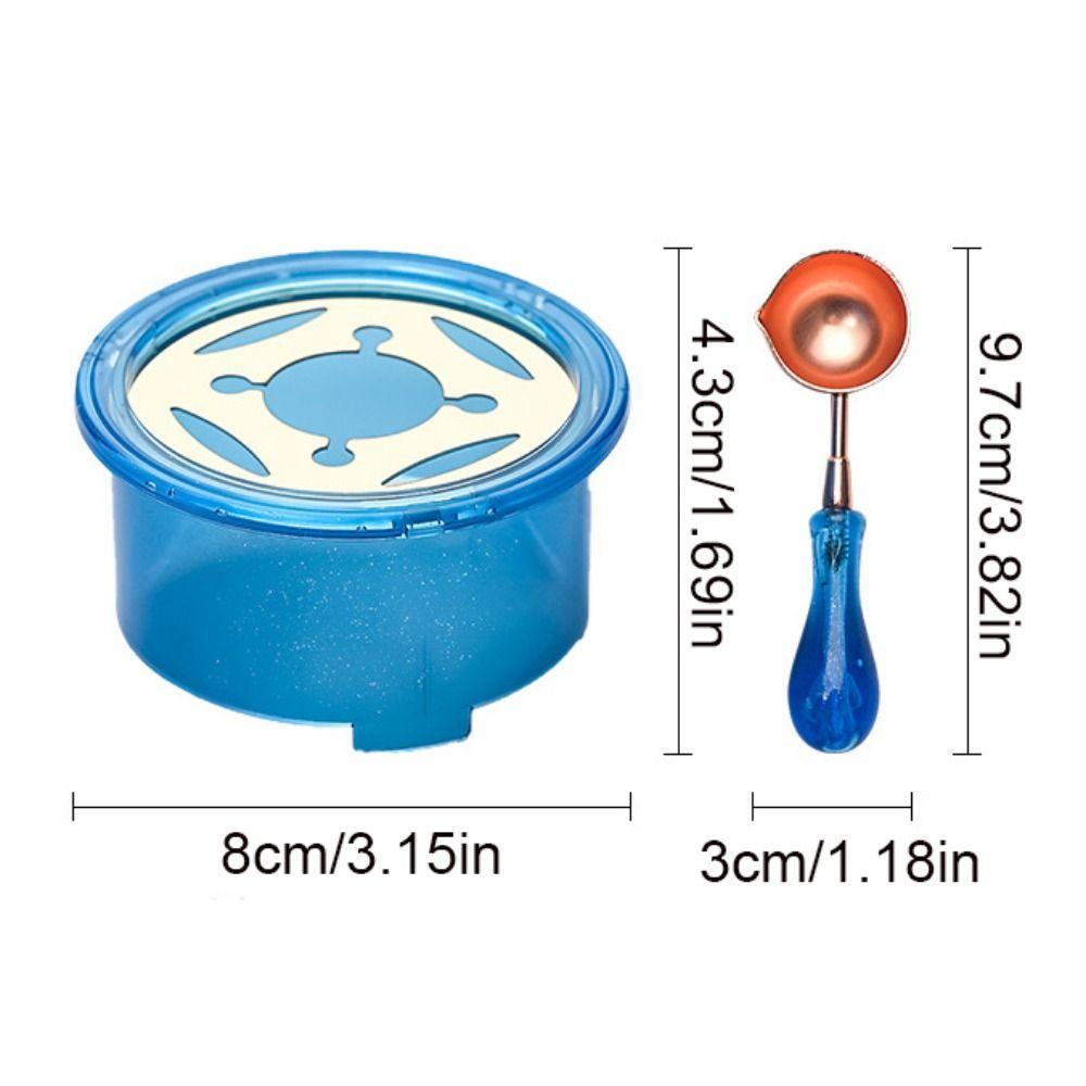 Mmluck Bộ Nồi Đun Nóng Chảy Sáp Niêm Phong Hạt Sáp Niêm Phong Bằng Nhựa Màu Hồng / Xanh Dương / Xanh Lá / Tím Có Thể Tháo Rời