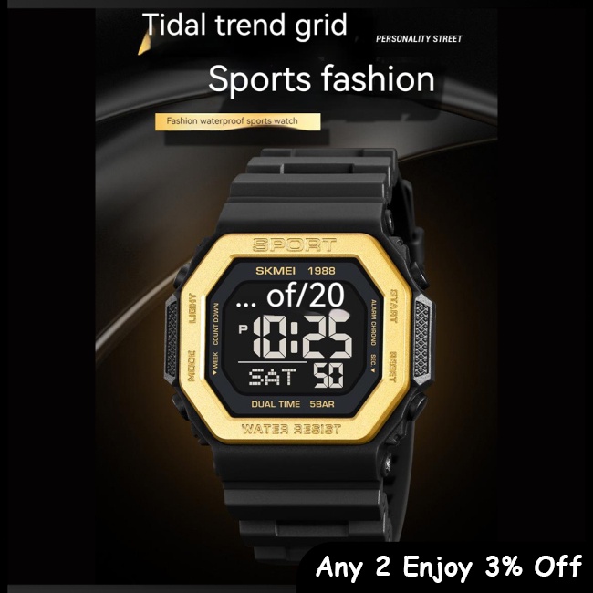 Zevaret skmei Đồng Hồ Thông Minh Đa Chức Năng Chống Thấm Nước Cho Nam Giới