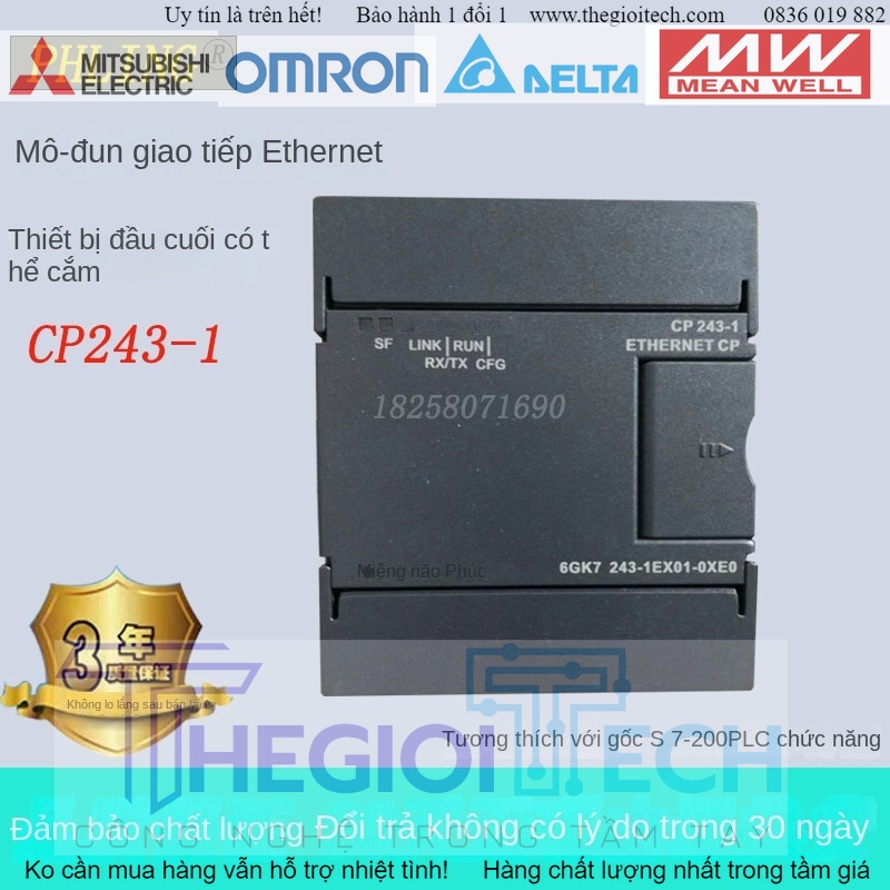 Mô-đun Giao Tiếp Ethernet CP243-1 Tương Thích PLC SIEMENS S7-200 CPU224xp 226cn - CP343-i ETH-MPI