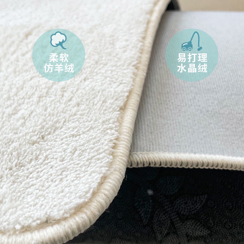 Thảm Lót Sàn Hình Tròn In Hoa Phong Cách Búp Bê Cổ Điển Độc Đáo