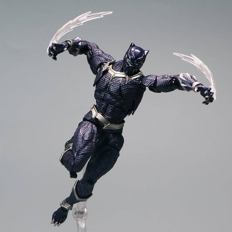 Đen Mô Hình Nhân Vật black panther ml legends spiderman Mangaa Bằng pvc Có Thể Di Chuyển Được