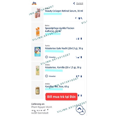 Serum và kem nám Vitamin C Balea làm sáng da, đều màu da, chống lão hoá da chai 30ml, hàng đức