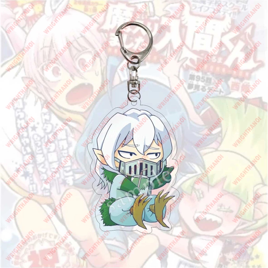 Móc khoá Mairimashita! Iruma-kun nhân vật Suzuki Iruma, Clara Valac in hình nhân vật 2 mặt acrylic