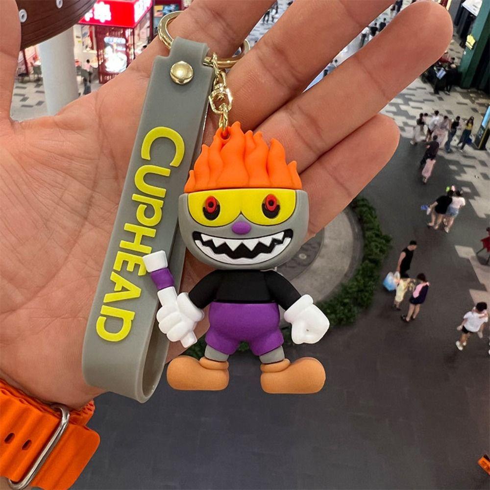 Mmluck cuphead Móc Khóa Đồ Chơi Bằng pvc Mặt Dây Chuyền Thần Cupid Vui Nhộn Thời Trang hobby