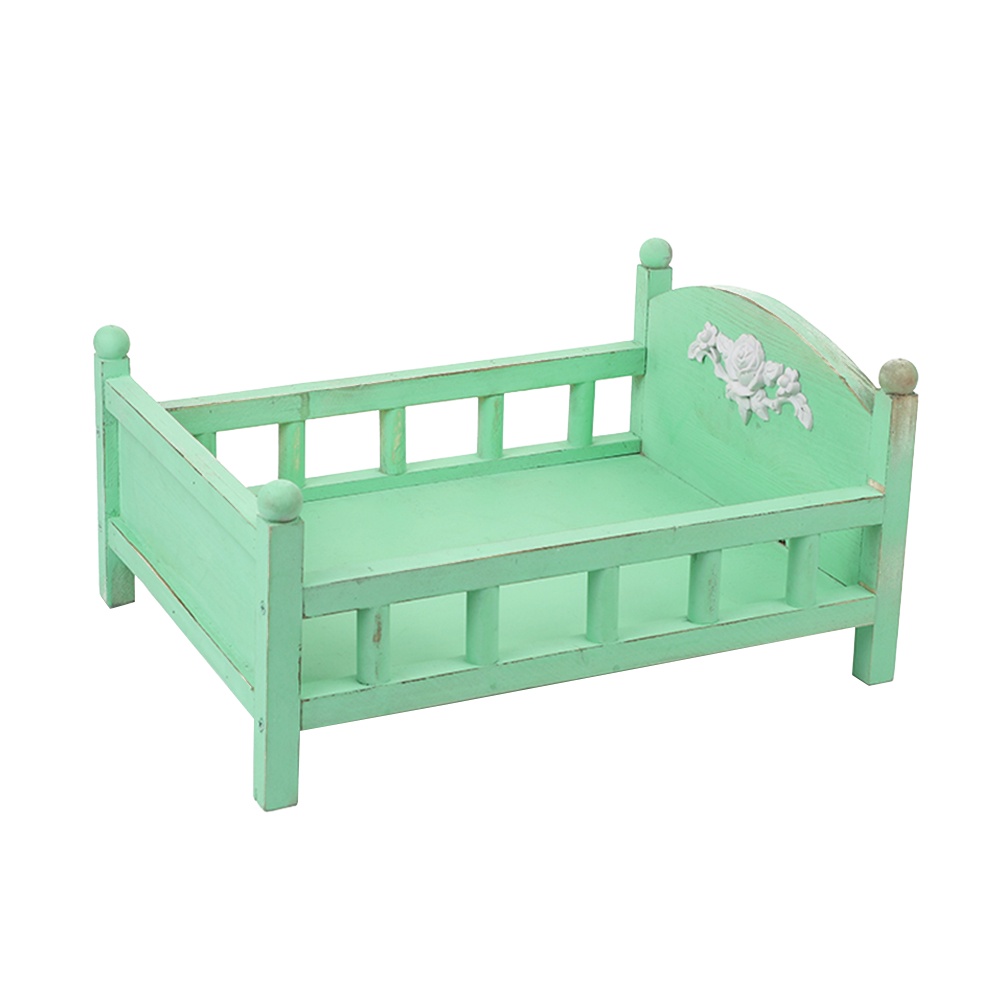 Dễ Thương Giường Gỗ Đáng Yêu Cho Bé Chụp Ảnh