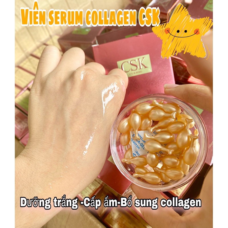 Hộp 30 Viên Serum Dưỡng Da CSK Nâng Tông Màu Da, Nuôi Dưỡng Và Làm Sáng Da