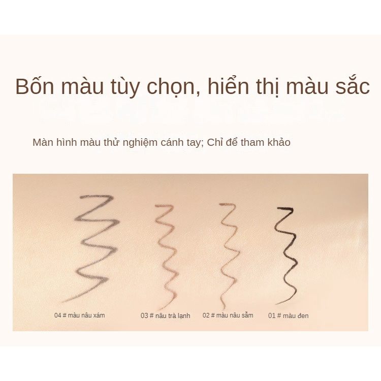 Bút Kẻ Mắt Siêu Mảnh Cho Người Mới Tập Makeup Không Lem, Bền Màu Chống Nước
