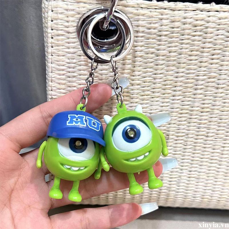 🌺🌺Móc Khóa Cặp Đôi Mắt To Có Đèn LED Và Âm Thanh Làm Quà Tặng Cho Học Sinh