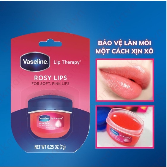 Sáp Dưỡng Môi Mềm Mịn Vaseline 7g Lip Therapy