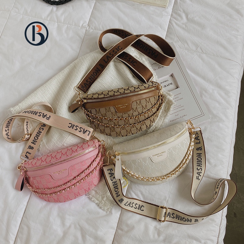 PUMB túi bao tử nữ túi đeo hông  xách nữ đeo chéo 2023 NEW GYB2390S86 37Z230912