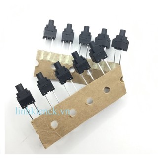 (20 cái) phím bấm máy giặt sanyo 2 chân mới (size 8x8x13mm)