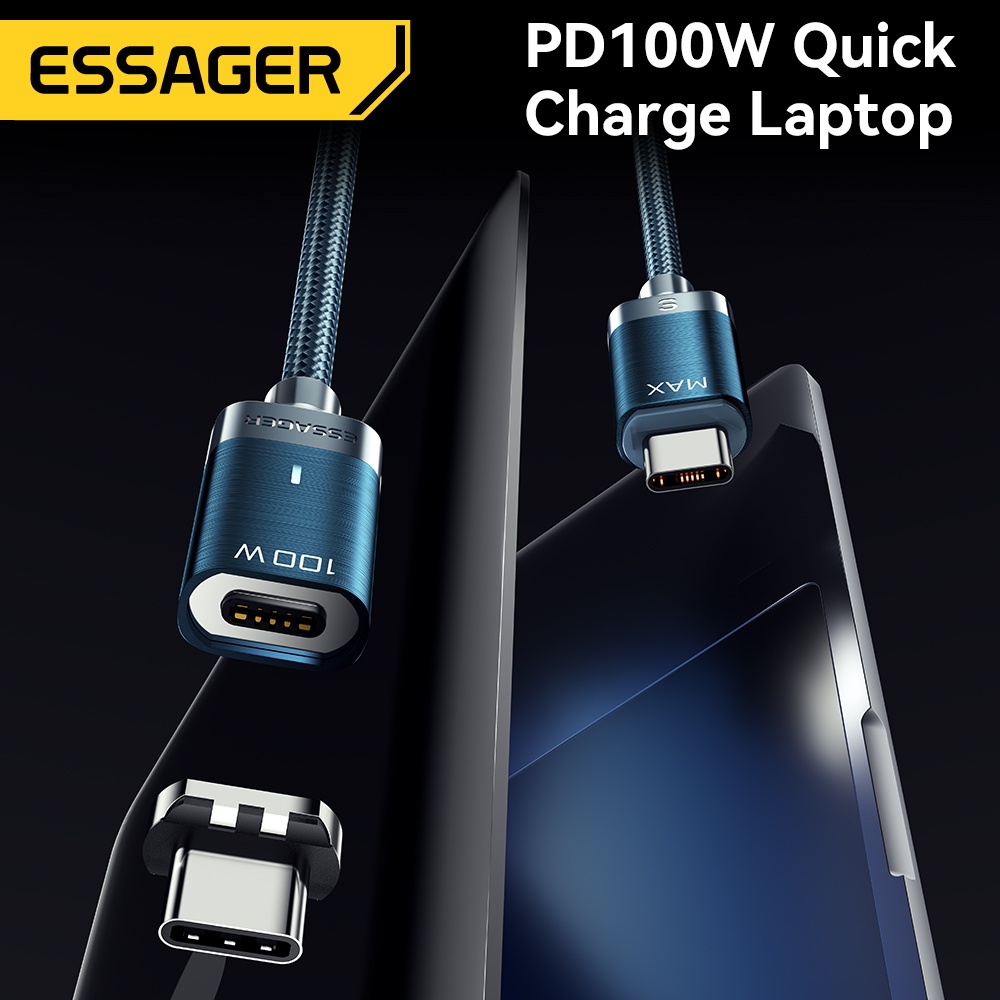 Essager Dây Cáp Sạc Nhanh 100w pd 5a Chuyên Dụng Cho macbook pro xiaomi huawei p30 pro samsung