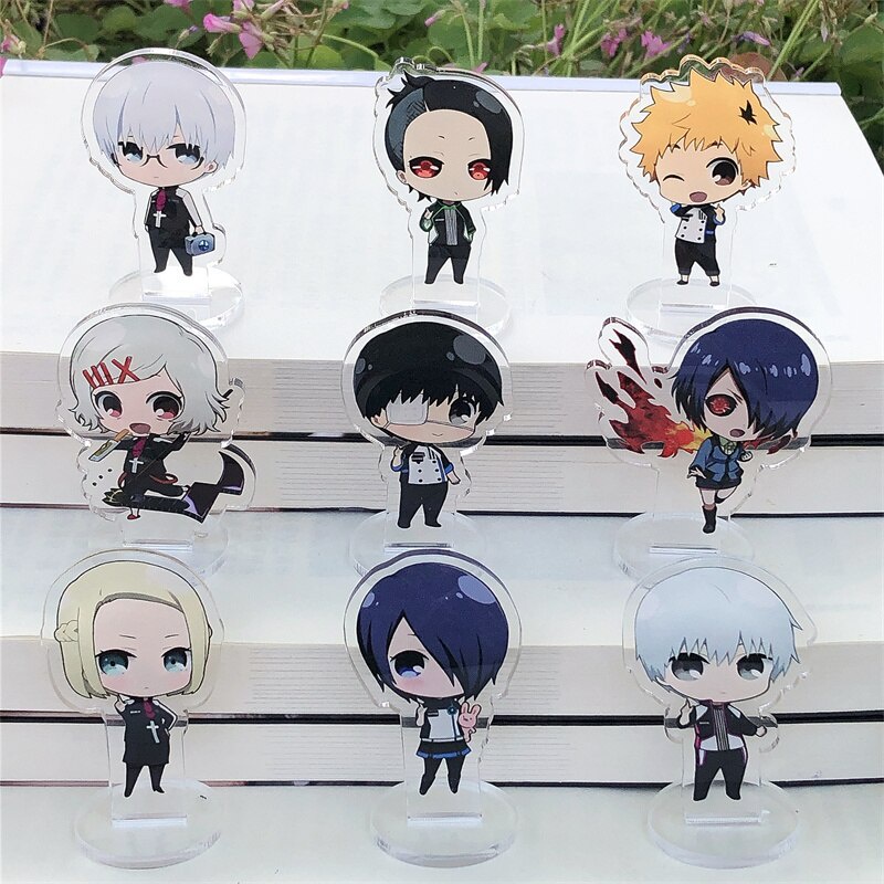 Mô hình Standee Anime Tokyo Ghoul Kaneki Ken Nagachika Hideyoshi anime chibi trưng bày trang trídecor góc học tập để bàn