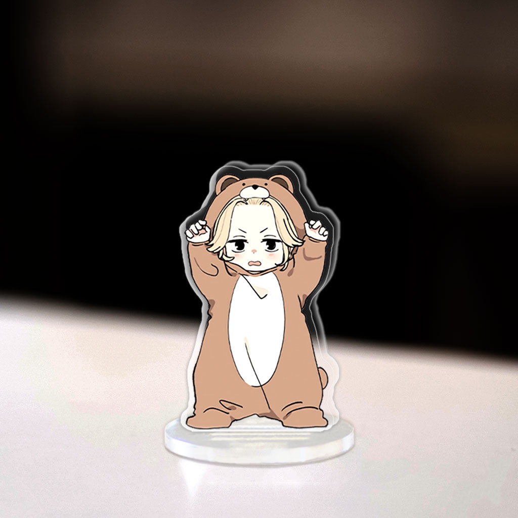 Mô hình Mini Tokyo Revengers Tokyo Manji Sano Takemichi Draken Hinata Standee Chibi trang trí góc học tập cao 3cm