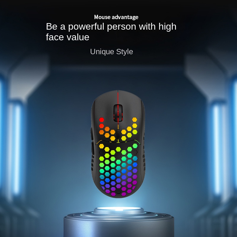 Chuột Không Dây Chơi Game bl110 2.4g Hình Tổ Ong Nhẹ Nhàng