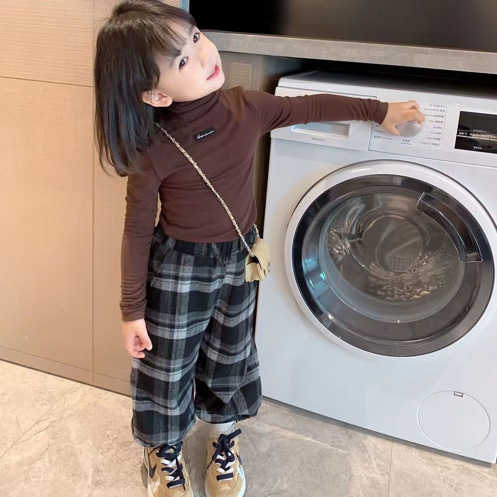 Áo Thun Cổ Lọ Màu Sắc Thời Trang Thu Đông Cho Bé Gái