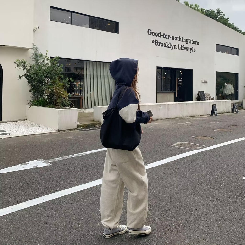 Áo Hoodie Tay Dài In Chữ Phong Cách Thời Trang Đường Phố Mỹ 2023