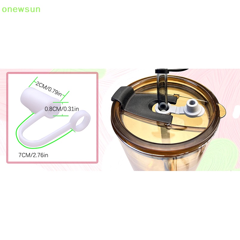 Onewsun Nắp Ống Hút Bằng pvc Chống Văng Nước Chống Bụi Thiết Kế Dễ Thương Màu Hồng Có Thể Tái Sử Dụng Trang Trí Búp Bê barbie Mới