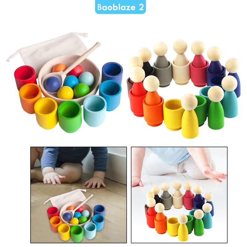 Đồ Chơi Giáo Dục Phân Loại Và Đếm Màu Sắc Cầu Vồng