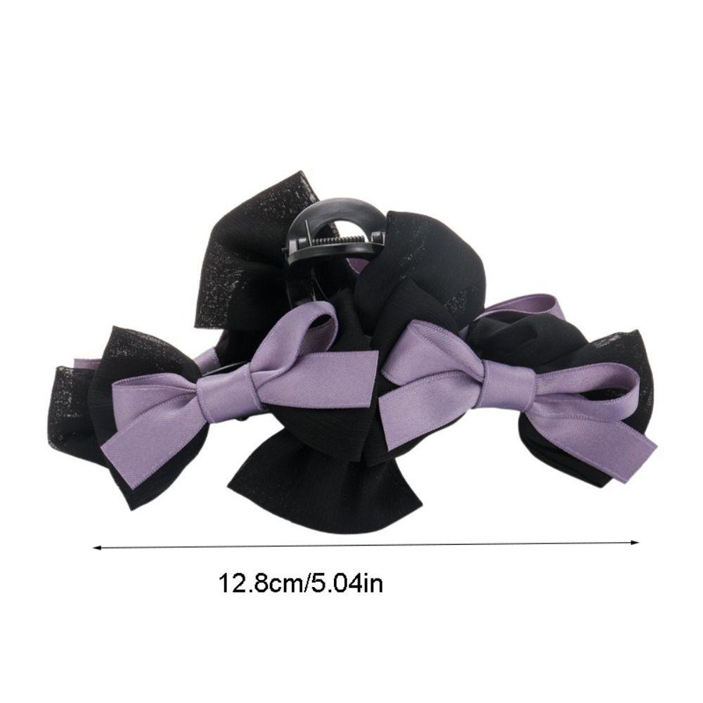 Daniels Kẹp Tóc Nơ Hai Mặt Bằng Vải Thanh Lịch Dành Cho Nữ