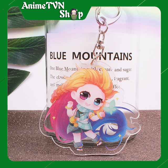 Móc khoá Mica Game Liên Minh Huyền Thoại  LOL - Nhựa Cứng Acrylic In 2 mặt sắc nét