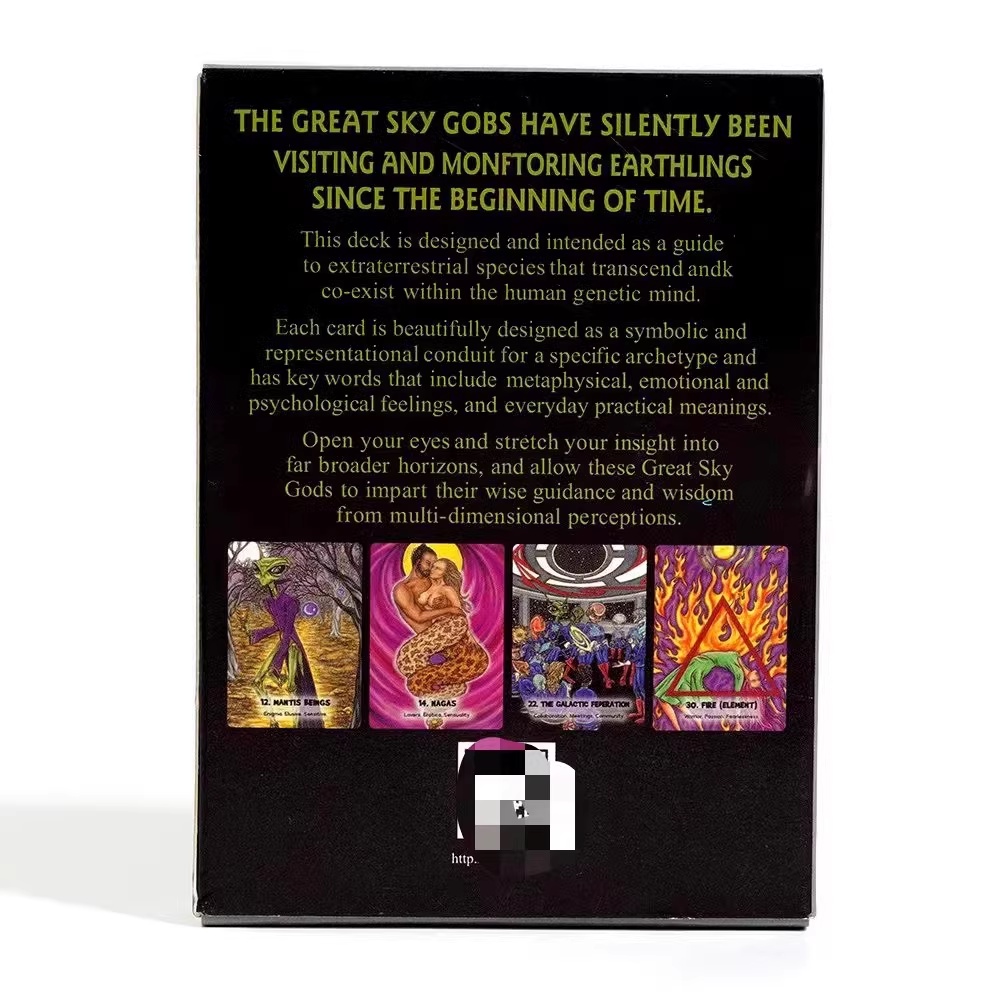 11*6.5cm Mystic Martian Oracle: 40 Full-color Cards