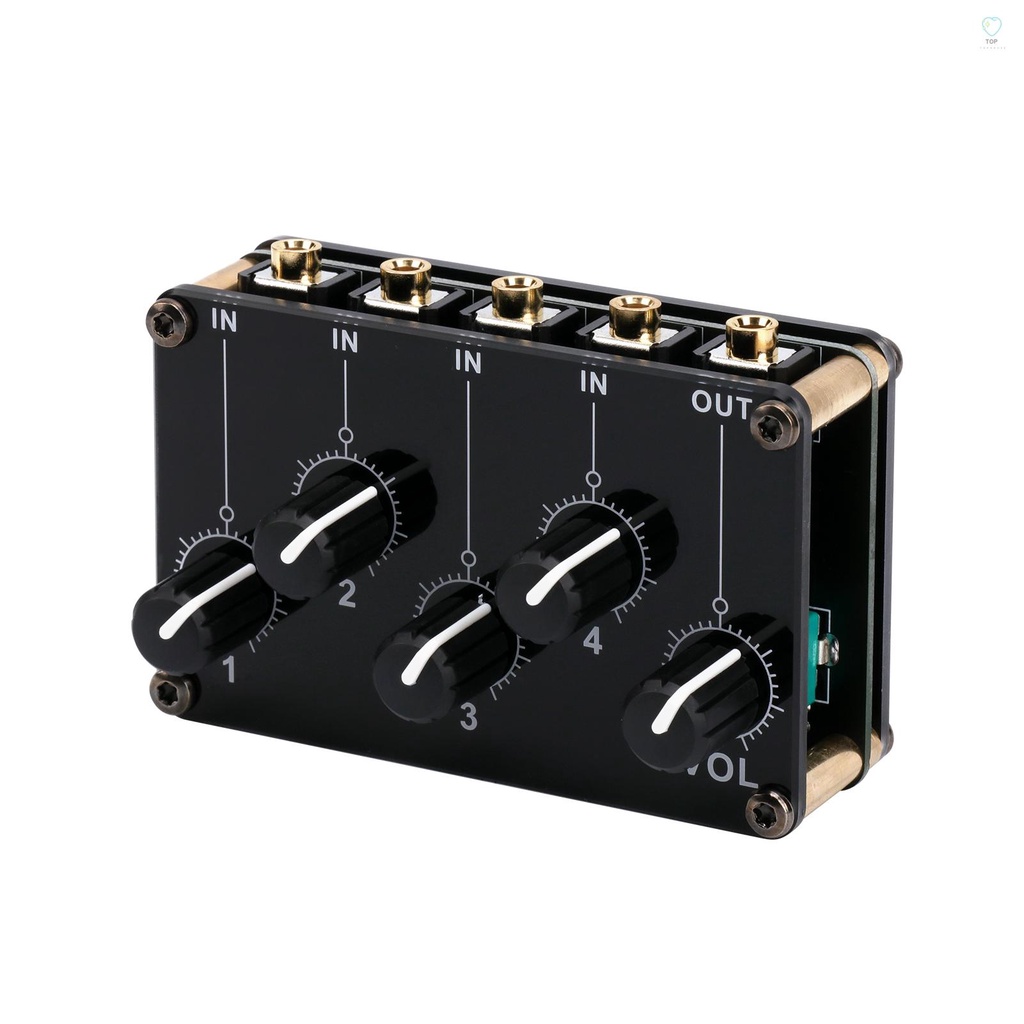 Mô-đun Trộn Âm Thanh Mật Khẩu 4 Trong 1 mini Âm Thanh Nổi 4 Kênh 4 audio input Sang 1 Đầu Ra Tiếng Ồn Thấp Cho Bộ Điều Khiển studio
