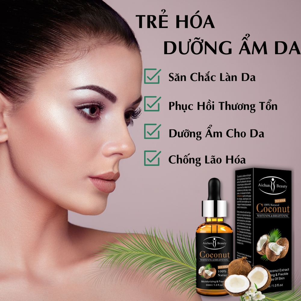 Serum Aichun Beauty Dưỡng Mềm Phục Hồi Da Giảm Nhăn Hiệu Quả Mờ Nám Tàng Nhan Dưỡng Trắng Sáng Da Đều Màu 30ml nguyên ch