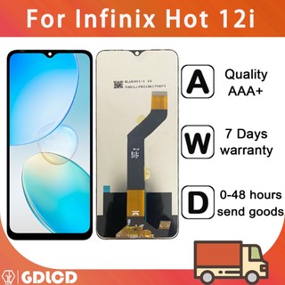Dành cho infinix hot 12i x665 lcd smart 6 hd tecno x6512 màn hình lcd màn hình cảm ứng bộ số hóa hội thay thế