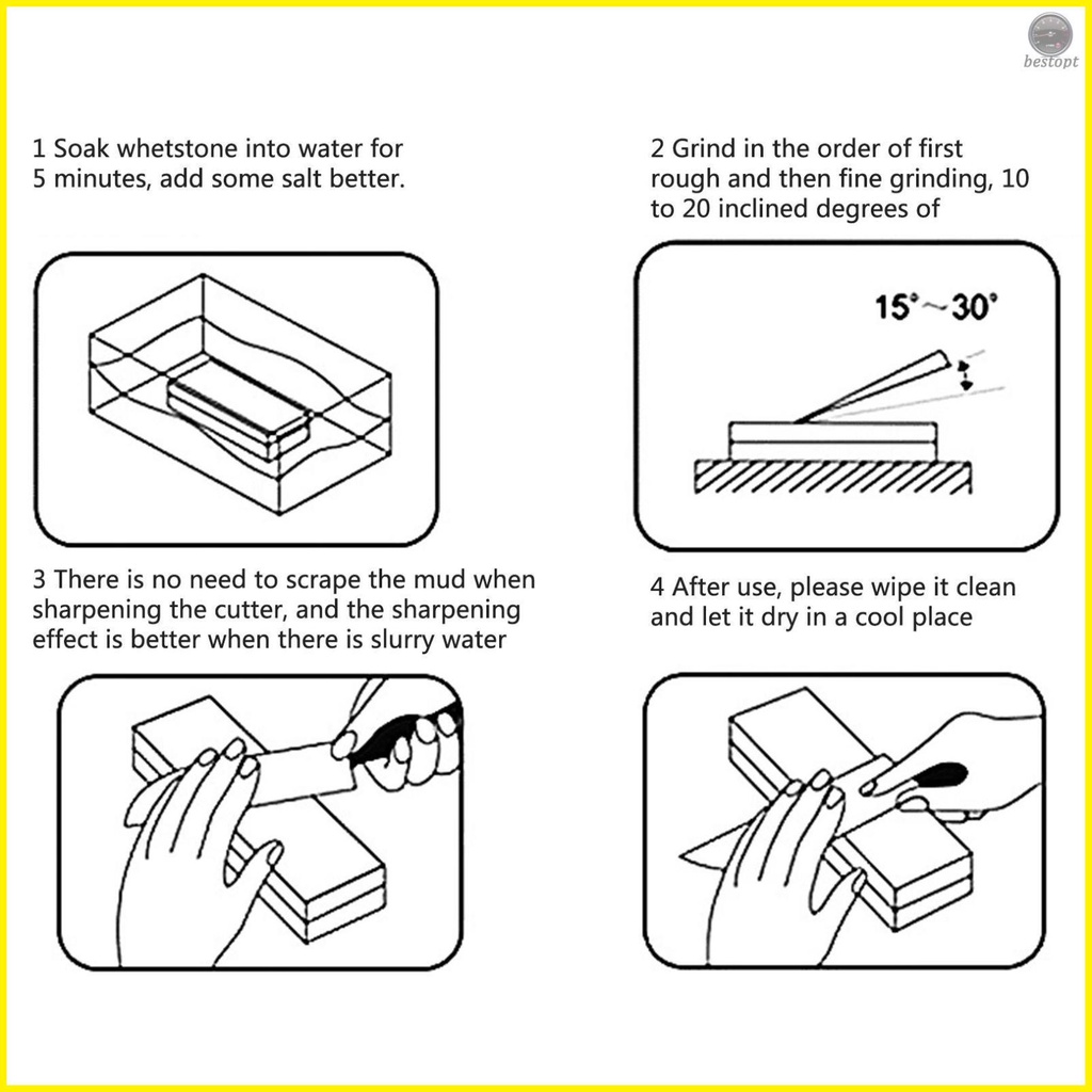 Premium Whetstone Cut Sharpening Stone Set - Non Slip Base - Perfect for Sharpening Cutters