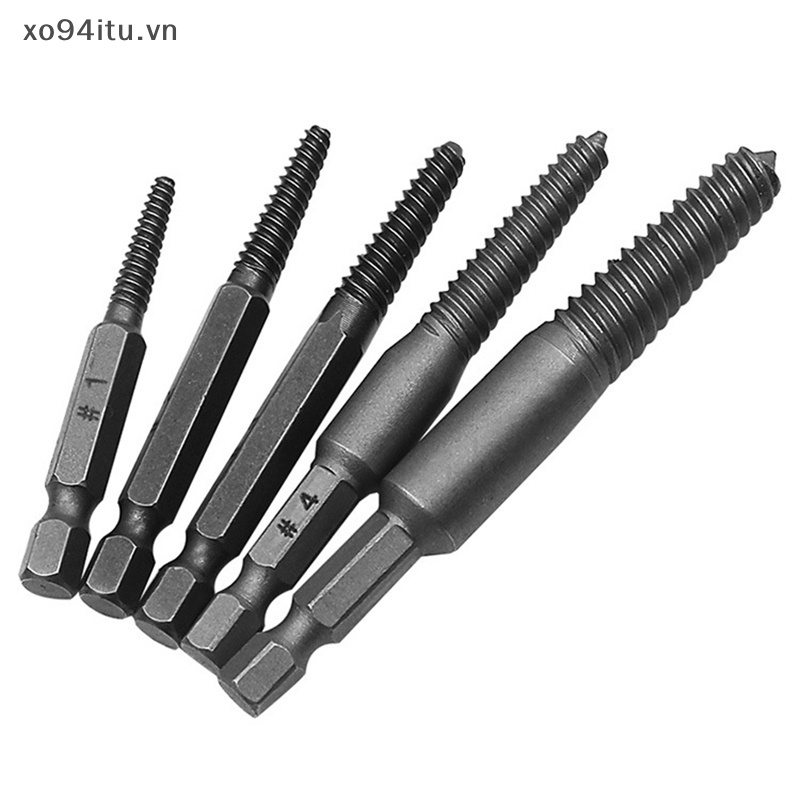 Xoitu set 5 Mũi Khoan Tháo Gỡ Bu Lông Gãy Chuyên Dụng vn