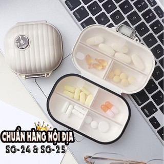 Hộp chia thuốc mini 7 ngày chống ẩm, gọn nhẹ và tiện lợi du lịch | Gấu House