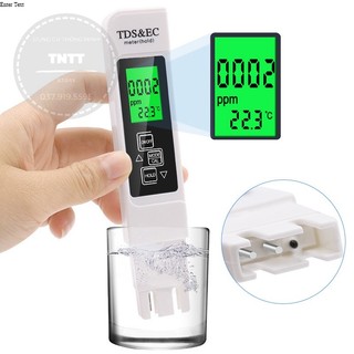 Bút thử nước sạch dụng cụ đo tds&ec đo độ cứng của nước màn hình led xanh máy đo tds thử nước sạch loại tốt