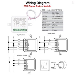 Mini Zigbee Smart Switch Relay Module - Compatible with Alexa and Google Home